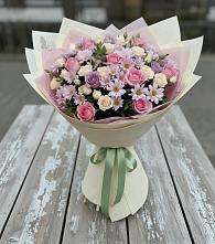 Букет цветов из:  Розы и Хризантемы в Маслянино