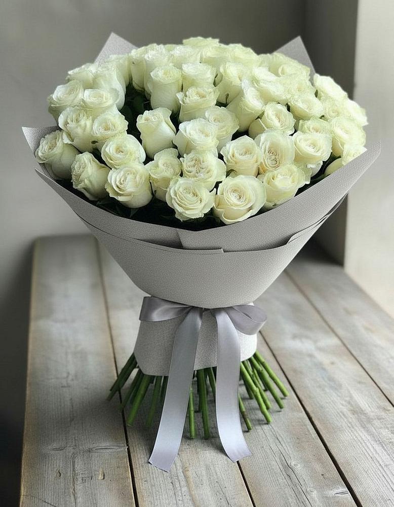 Букет 35 Белых роз в Маслянино
