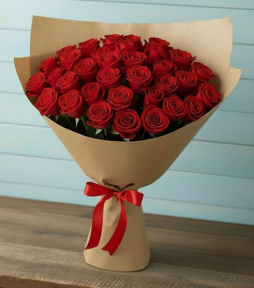 Букет Красные розы Милано в Маслянино