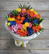 Букет цветов из:  Розы и Хризантемы в Маслянино