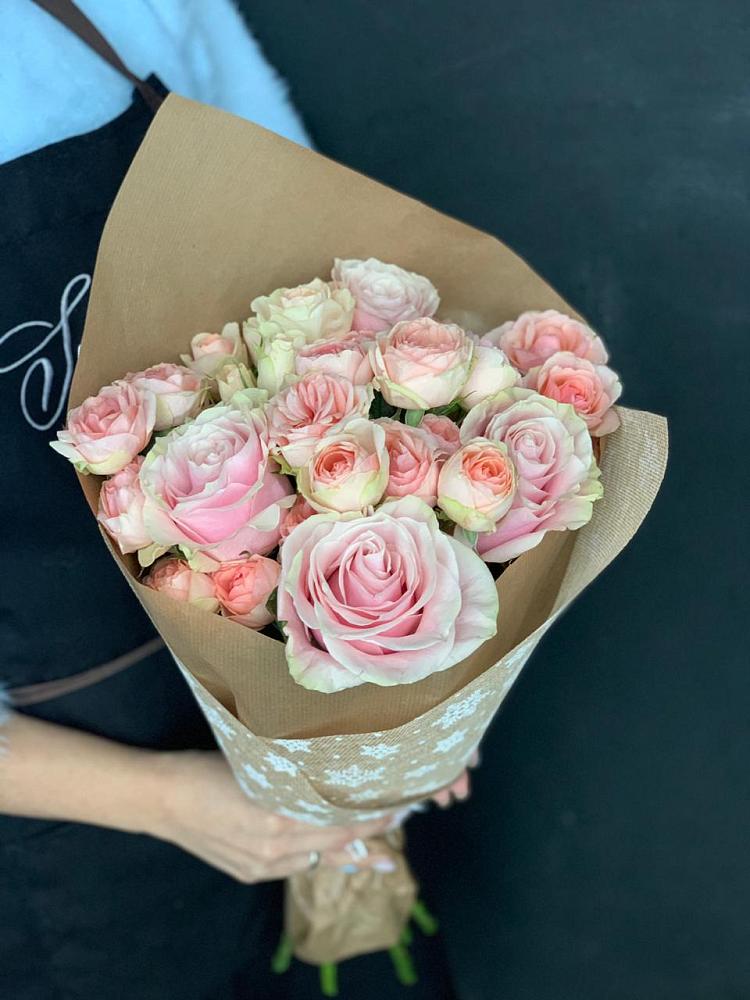 Букет цветов из: Хризантемы и Розы в Маслянино