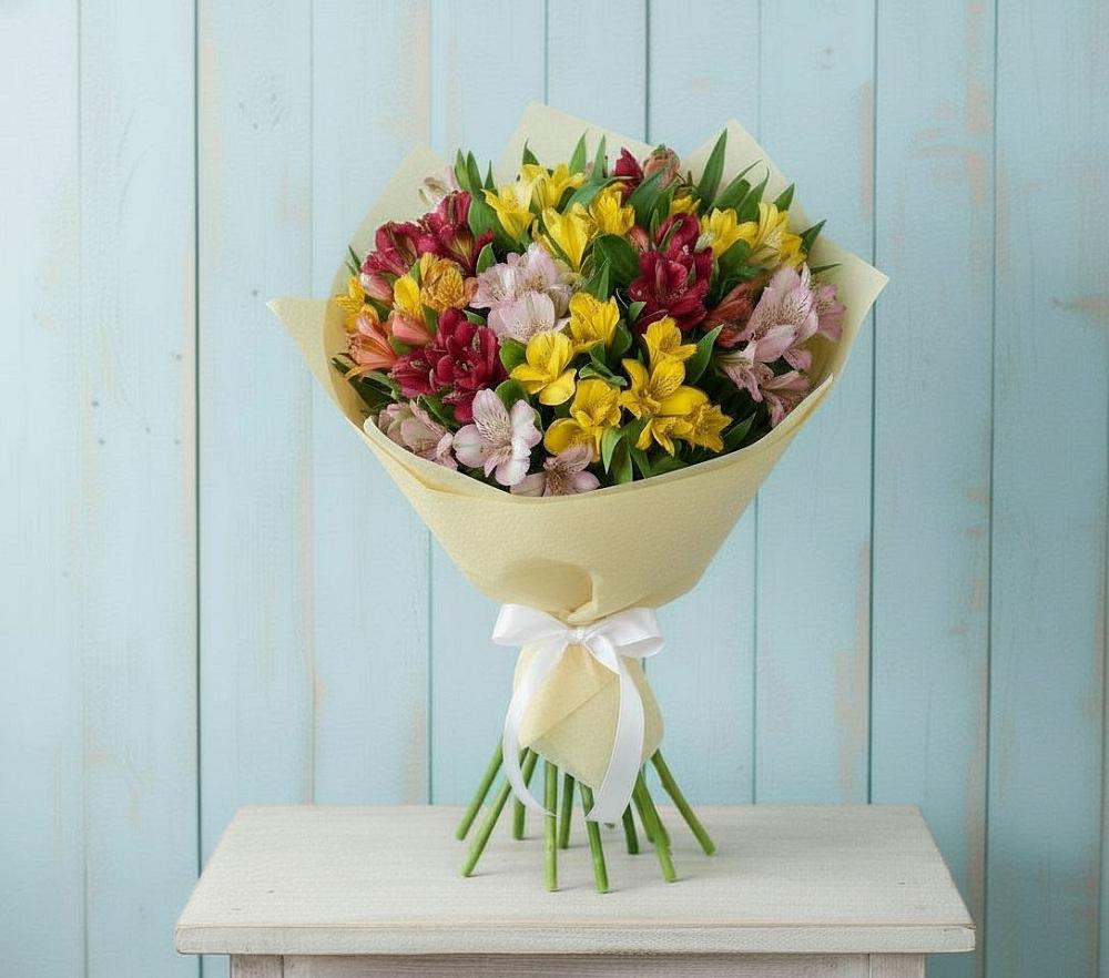 Букет цветов из: Альстромерии в Маслянино