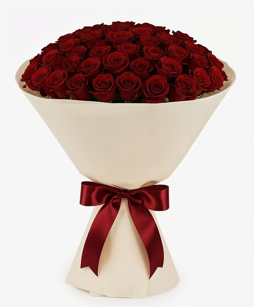 Букет 101 Бордовая роза Блэк Бакарра в Маслянино