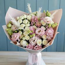 Букет цветов из:  Альстромерии и Розы в Маслянино