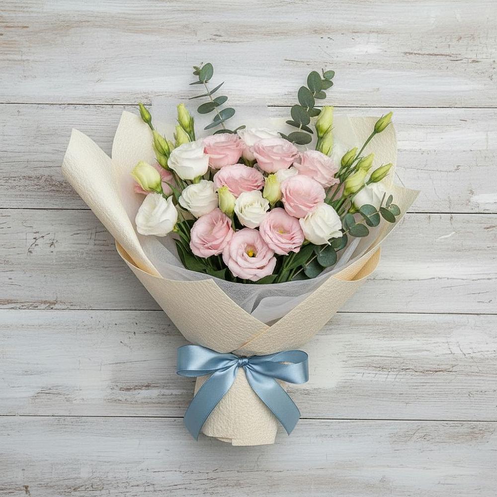 Букет цветов из: Лизиантусы в Маслянино